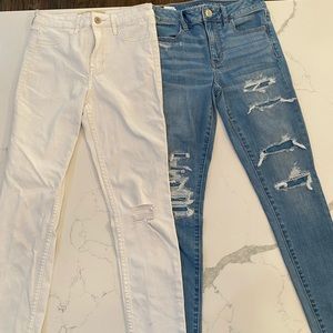 American eagle and Hollister Skinny Jeans
